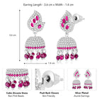Azure Elegance CZ Jhumki | Find Chic Jewellery at Peora


