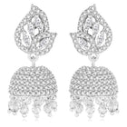 Azure Elegance CZ Jhumki | Find Chic Jewellery at Peora

