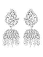 Azure Elegance CZ Jhumki | Find Chic Jewellery at Peora

