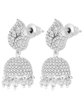 Azure Elegance CZ Jhumki | Find Chic Jewellery at Peora

