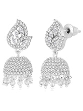 Azure Elegance CZ Jhumki | Find Chic Jewellery at Peora

