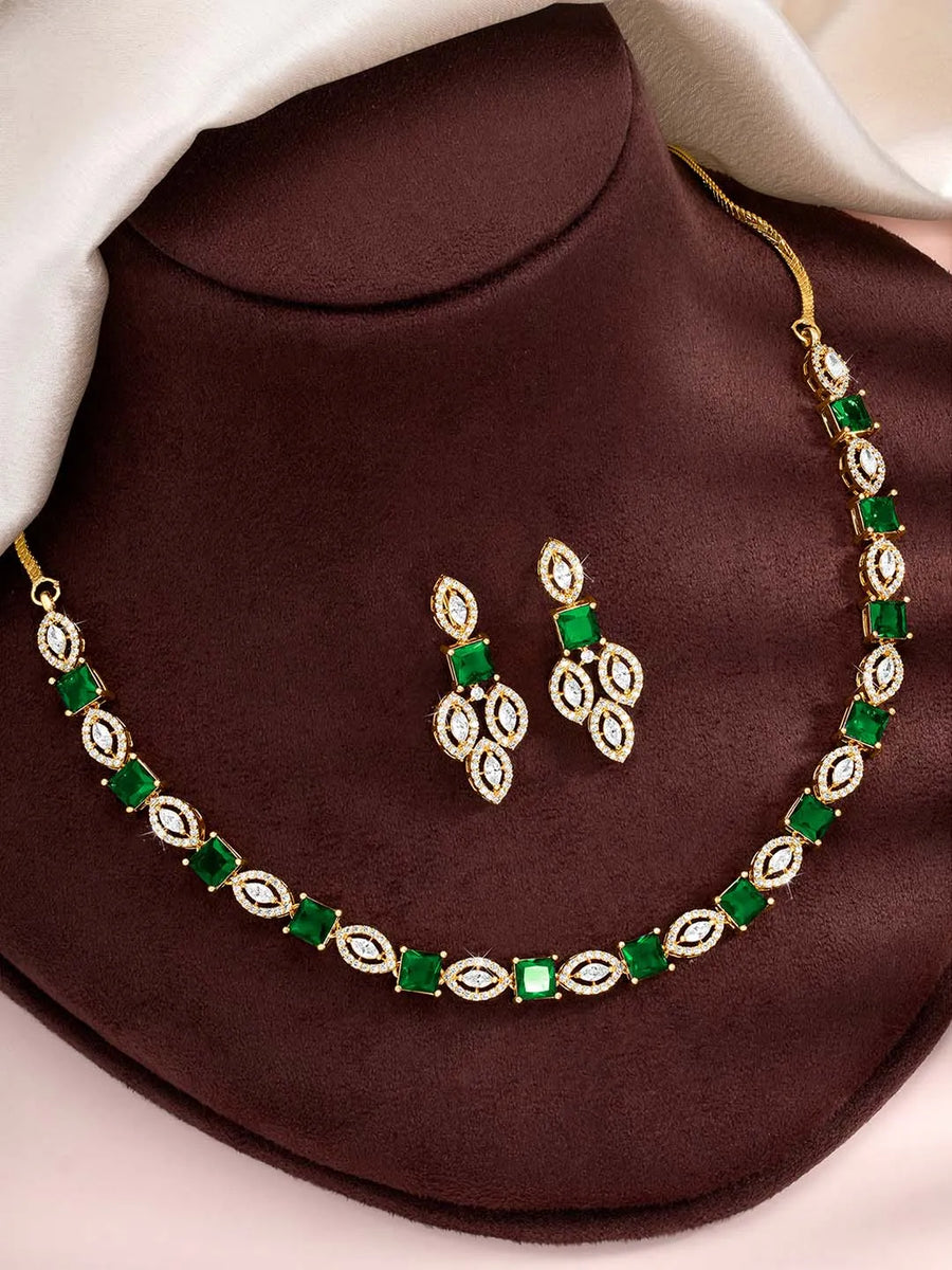 CZ Necklace Design – Stylish Fashion Jewellery by Peora

