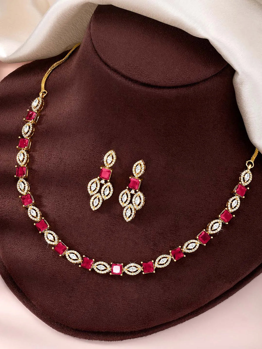 CZ Necklace Design – Stylish Fashion Jewellery by Peora

