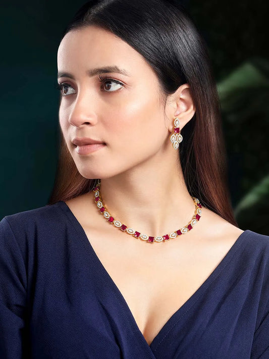 CZ Necklace Design – Stylish Fashion Jewellery by Peora

