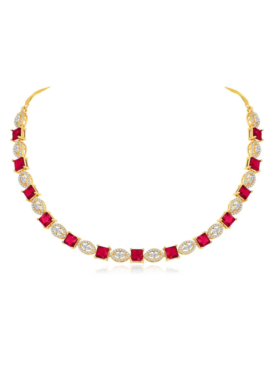 CZ Necklace Design – Stylish Fashion Jewellery by Peora

