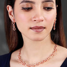 CZ Necklace Set – Stylish Stone Jewellery by Peora
