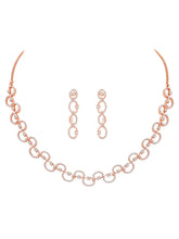 CZ Necklace Set – Stylish Stone Jewellery by Peora
