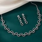 CZ Necklace Set – Stylish Stone Jewellery by Peora
