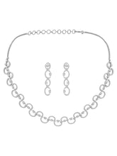 CZ Necklace Set – Stylish Stone Jewellery by Peora
