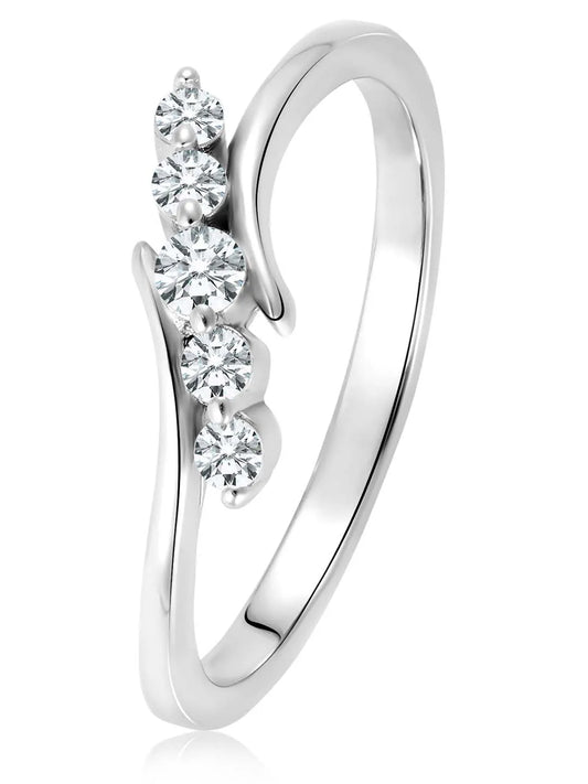 Sparkling CZ Ring | Elegant Cubic Zirconia Ring by Peora

