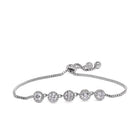 Sparkling Solitaire CZ Bracelet in Silver featuring Crystals bracelets 
