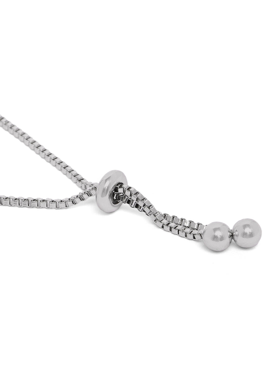 Sparkling Solitaire CZ Bracelet in Silver featuring Crystals bracelets 
