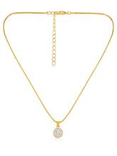 Radiant Rounds CZ Solitaire Pendant Set