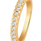 Radiant Rounds CZ Solitaire Pendant Set - Gold