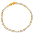 Radiant Rounds CZ Solitaire Pendant Set - Gold