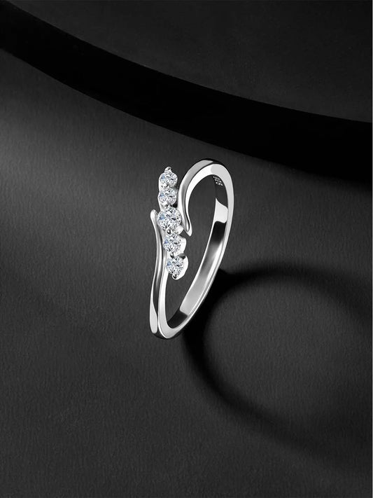 Sparkling CZ Ring | Elegant Cubic Zirconia Ring by Peora

