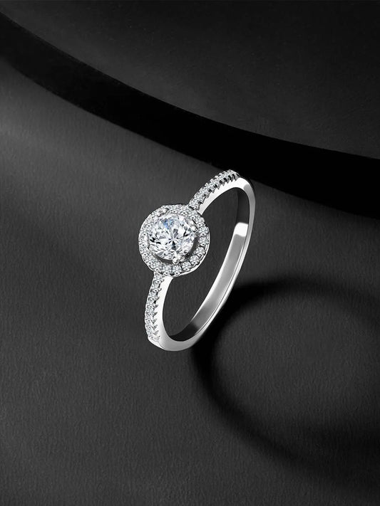 Luxe CZ Ring by Peora – Elegant Sparkle, Premium Finish