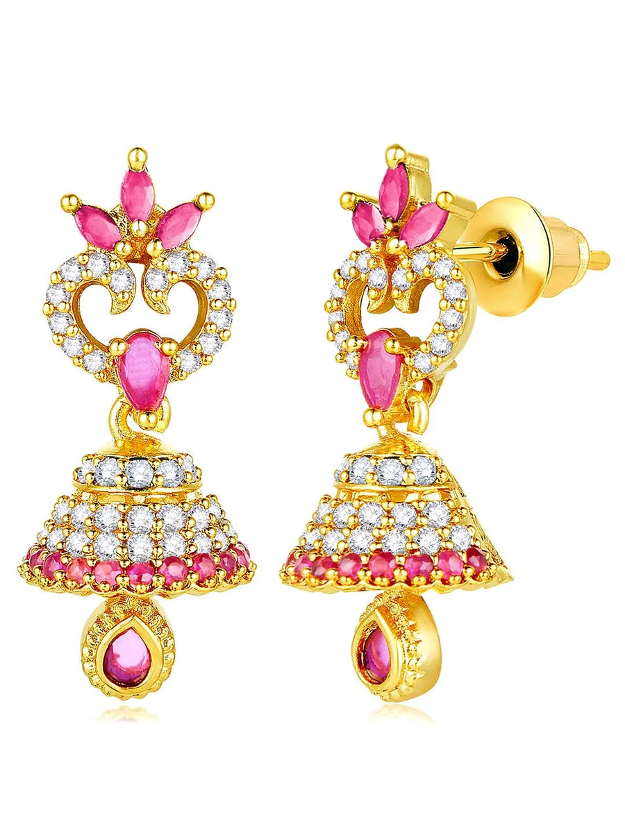 CZ Beauty Jhumki | Peora Graceful CZ Jewellery

