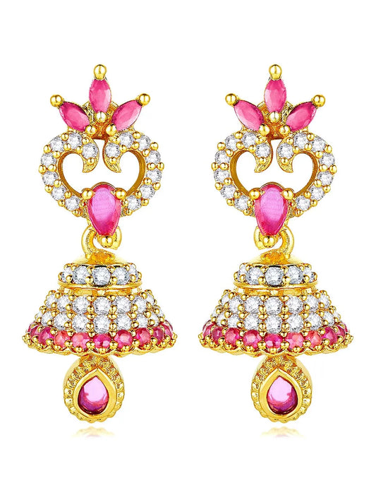 CZ Beauty Jhumki | Peora Graceful CZ Jewellery

