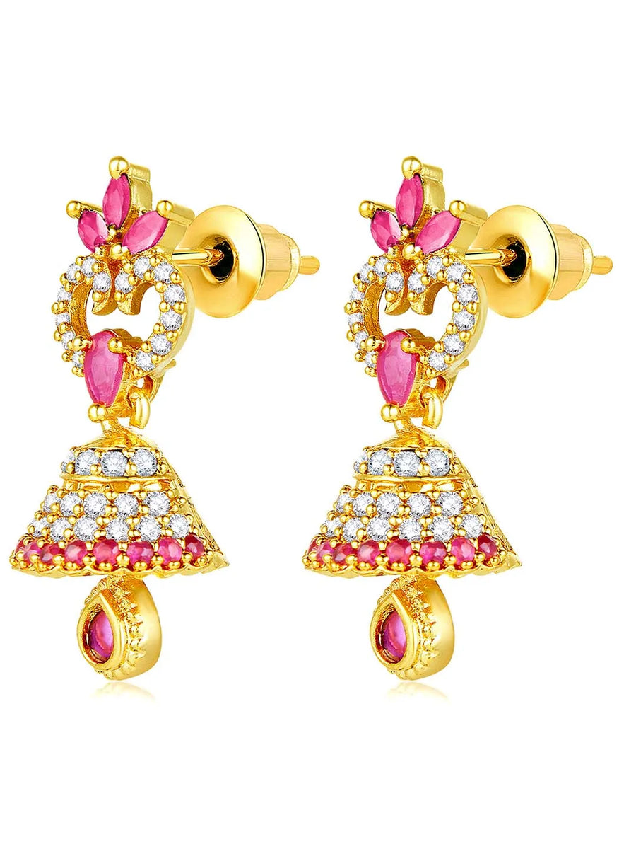 CZ Beauty Jhumki | Peora Graceful CZ Jewellery

