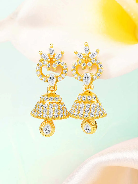 CZ Beauty Jhumki | Peora Graceful CZ Jewellery

