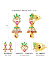 CZ Beauty Jhumki | Peora Graceful CZ Jewellery

