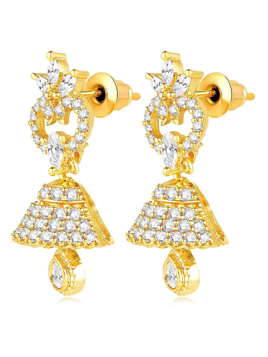 CZ Beauty Jhumki | Peora Graceful CZ Jewellery

