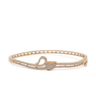 CZ Studded Kada for Every Occasion in Gold featuring Cubic Zirconia kada bracelet  
