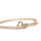 CZ Studded Kada for Every Occasion in Gold featuring Cubic Zirconia kada bracelet  

