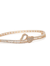 CZ Studded Kada for Every Occasion in Gold featuring Cubic Zirconia kada bracelet  
