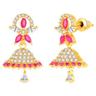 Stylish Blush CZ Jhumki | Find Unique Jewellery at Peora


