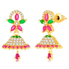 Stylish Blush CZ Jhumki | Find Unique Jewellery at Peora

