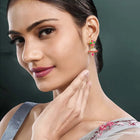Stylish Blush CZ Jhumki | Find Unique Jewellery at Peora


