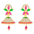 Stylish Blush CZ Jhumki | Find Unique Jewellery at Peora

