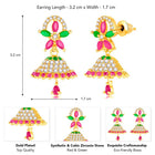 Stylish Blush CZ Jhumki | Find Unique Jewellery at Peora

