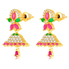Stylish Blush CZ Jhumki | Find Unique Jewellery at Peora

