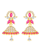 Stylish Blush CZ Jhumki | Find Unique Jewellery at Peora

