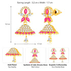Stylish Blush CZ Jhumki | Find Unique Jewellery at Peora


