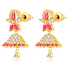 Stylish Blush CZ Jhumki | Find Unique Jewellery at Peora

