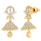 Stylish Blush CZ Jhumki | Find Unique Jewellery at Peora

