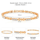 Glistening CZ Bracelet by Peora | Sparkling Fashion Jewellery for Women

