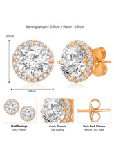 Radiance CZ Stud Earrings by Peora – Sparkling Fashion Jewellery

