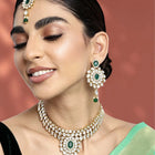 Kundan Stone Necklace Set | Elegant Traditional Design by Peora

