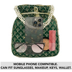 Stylish Glamour Grasp Potli Bag - Green