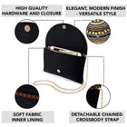 Stylish Evening Cocktail Clutch - Black