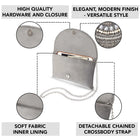 Stylish Evening Cocktail Clutch - Grey