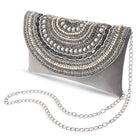 Stylish Evening Cocktail Clutch - Grey