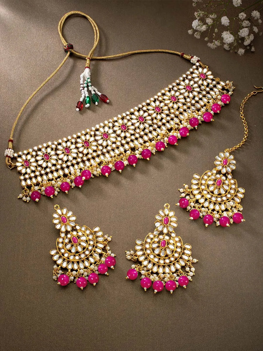 Crystal Choker Set by Peora – Sparkle with Sophisticated Style