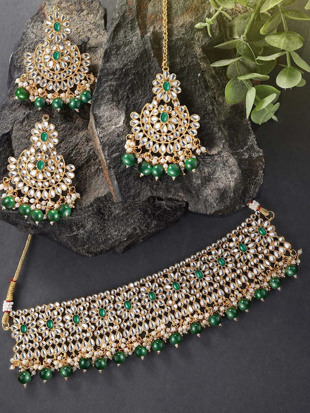 Crystal Choker Set by Peora – Sparkle with Sophisticated Style