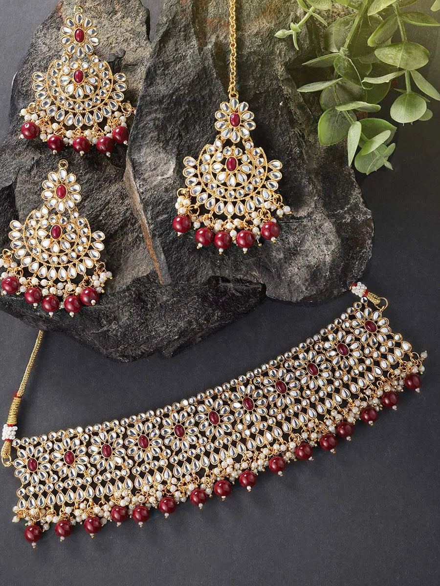Crystal Choker Set by Peora – Sparkle with Sophisticated Style